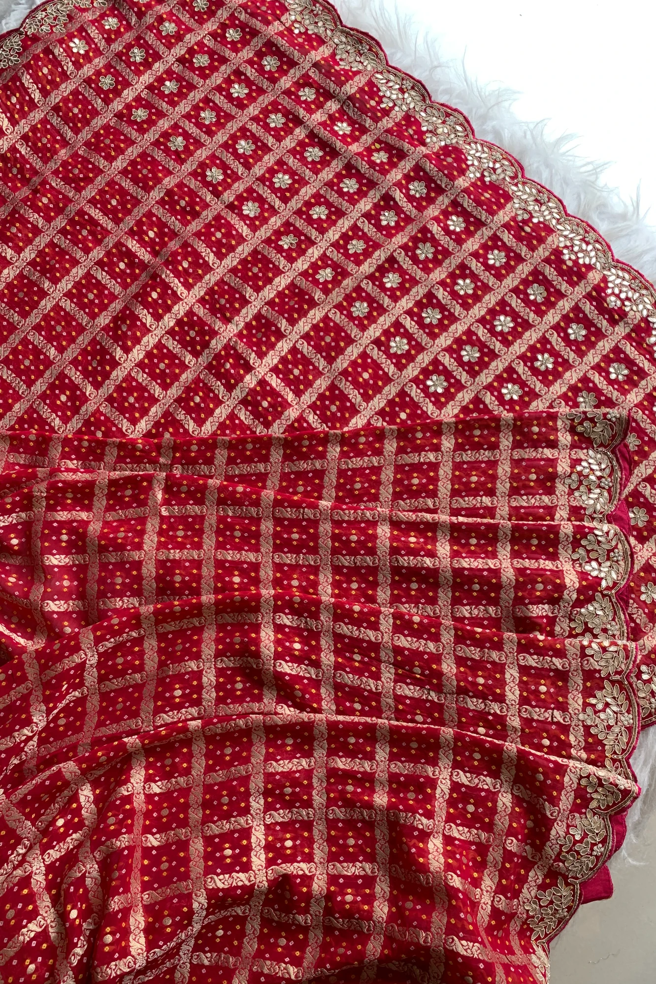 Pink Gharchola Gota Patti Saree 5700 14
