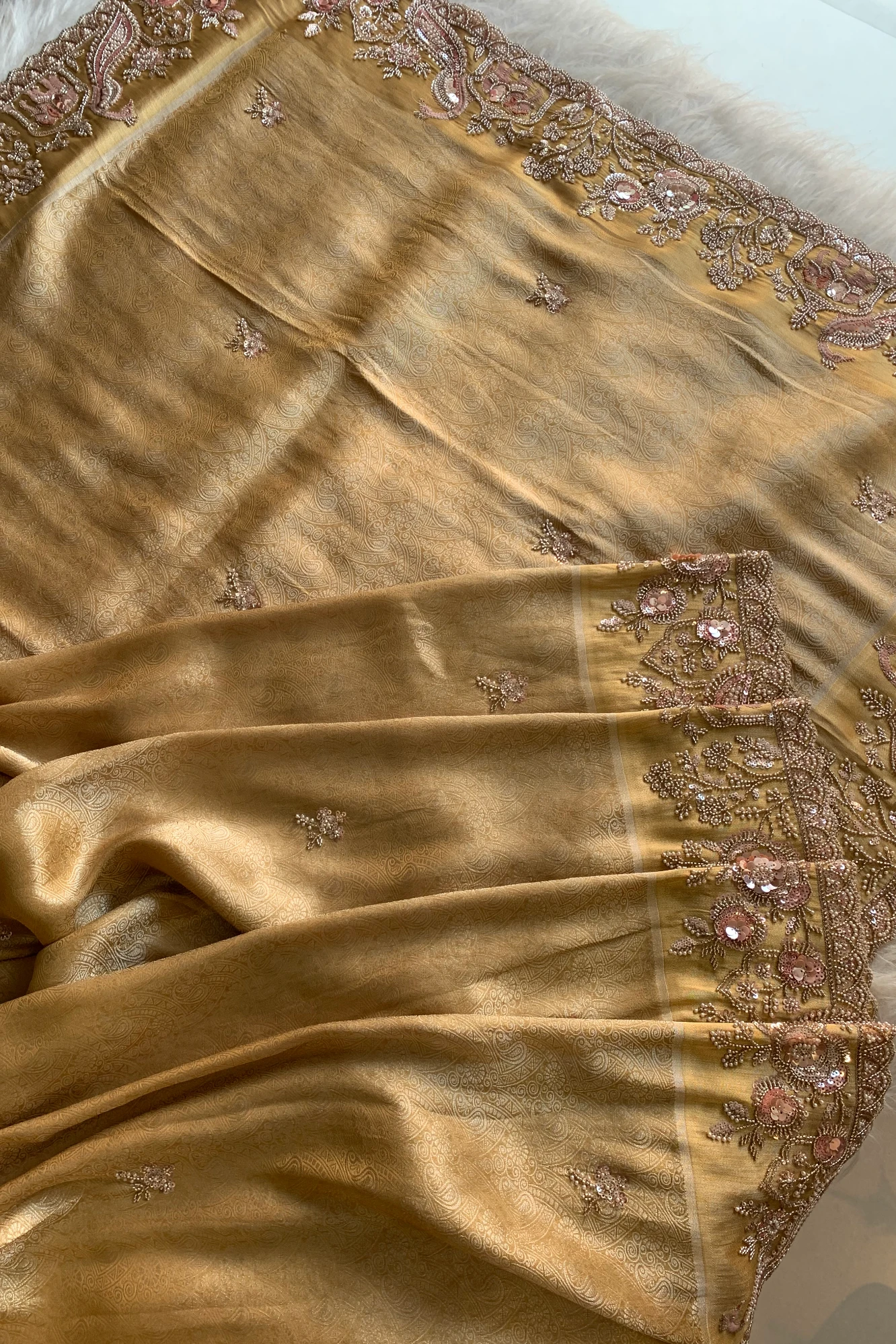 Gold Heavy Elephant Motif Kanchipuram Silk Saree 5775 01