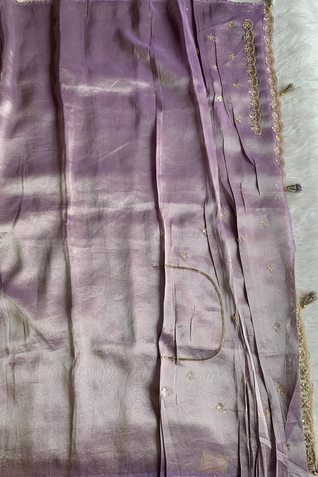 Lilac Ombre Embellished Tissue Saree 5524 03