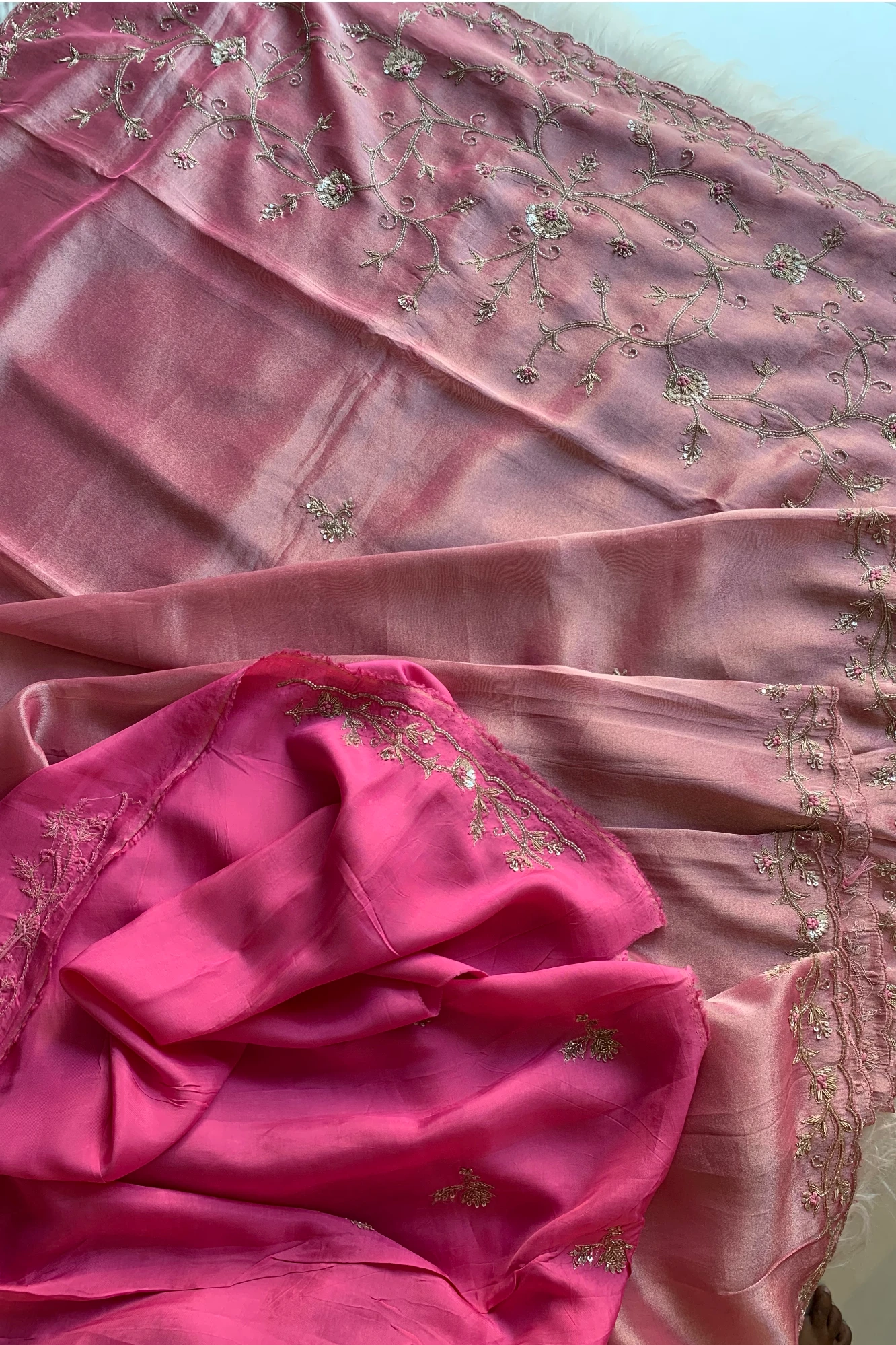 Onion Pink Tissue Saree 5792 02