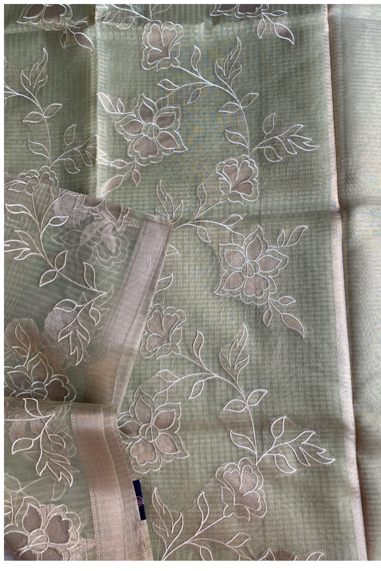 Pista Green Kota Banarasi Saree 5814 03