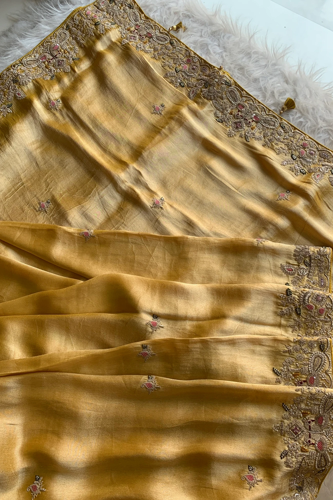 Yellow Kanchipuram Tissue Saree 5719 02