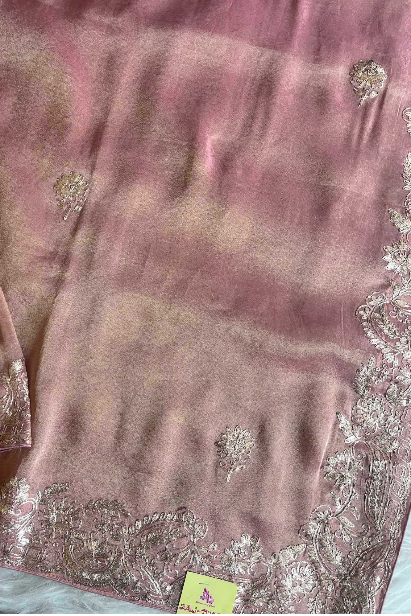 Peach Kanchipuram Tissue Saree 5659 21