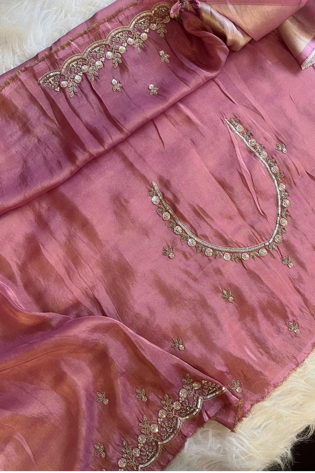 Kanchipuram Silk Saree with Motif Weaving & Zardosi Border 5766 12