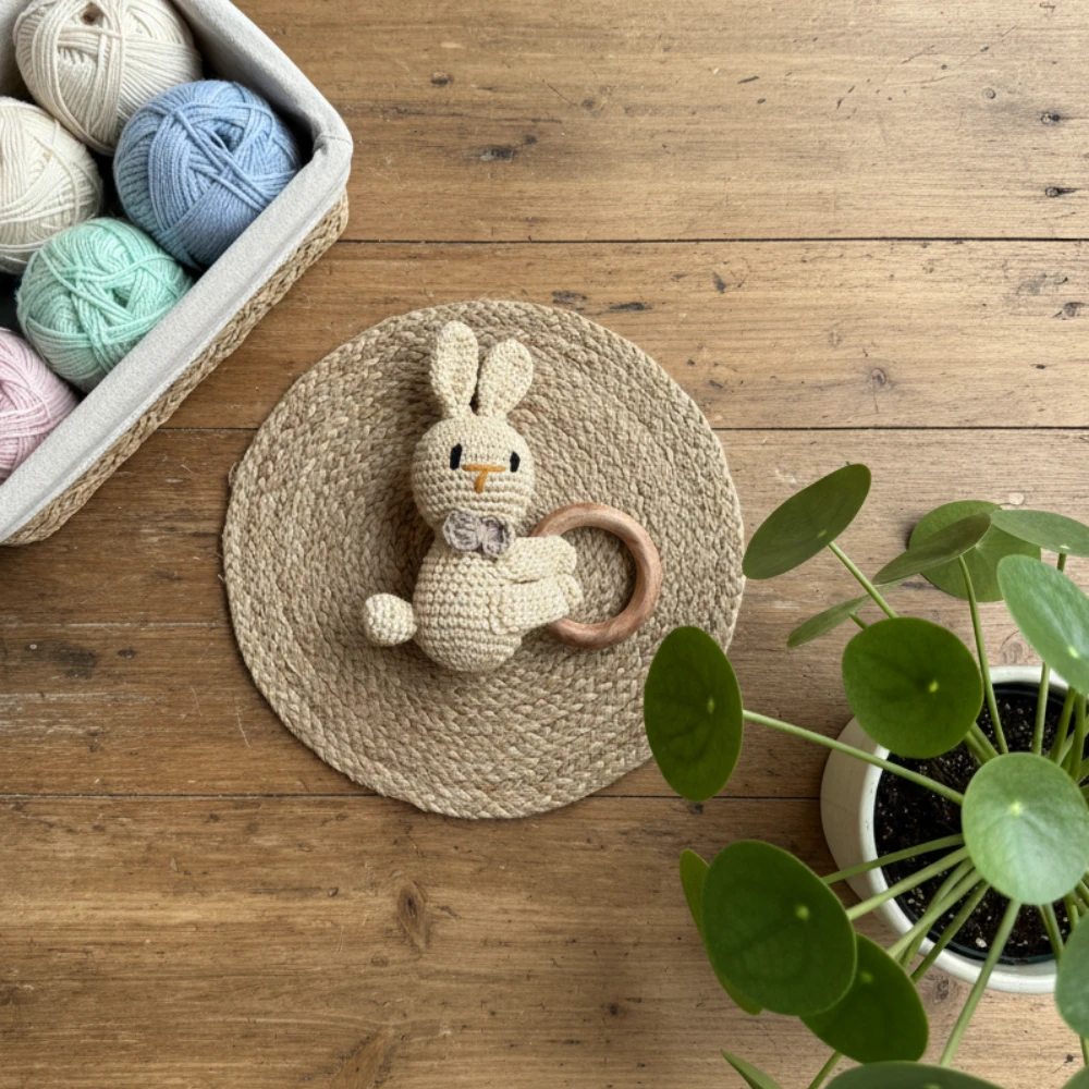 Bunny Rattle & Teether