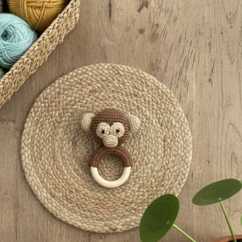 Monkey Rattle & Teether