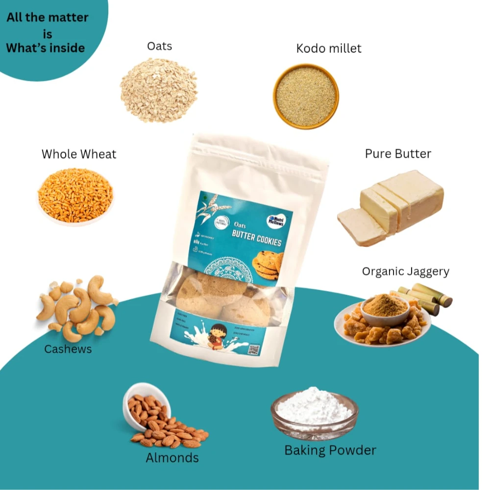 Dryfruit Oats Butter Cookies