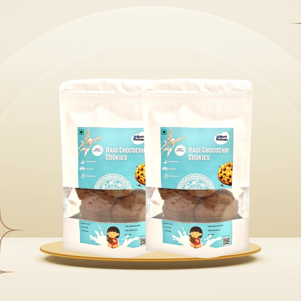 Ragi Choco Cookies- 2 Packs(2*80g,2*160g)