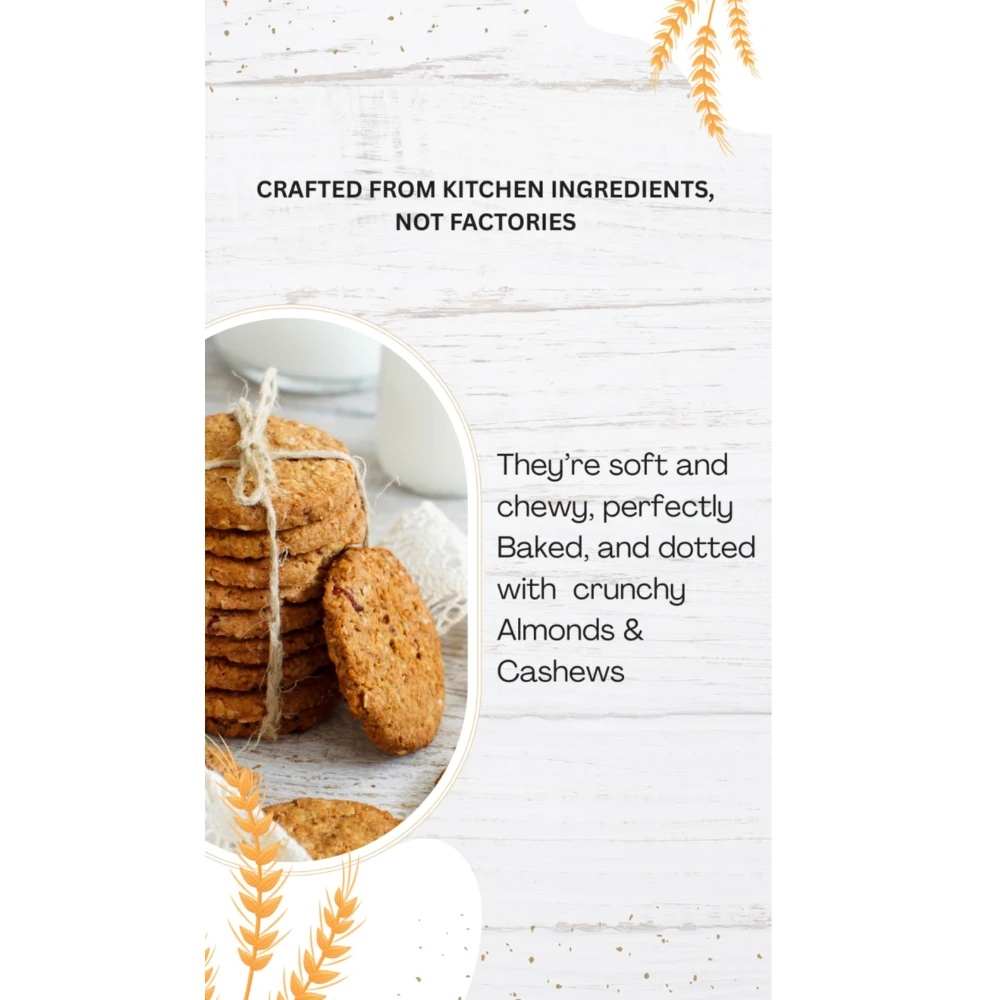 Dryfruit Oats Butter Cookies