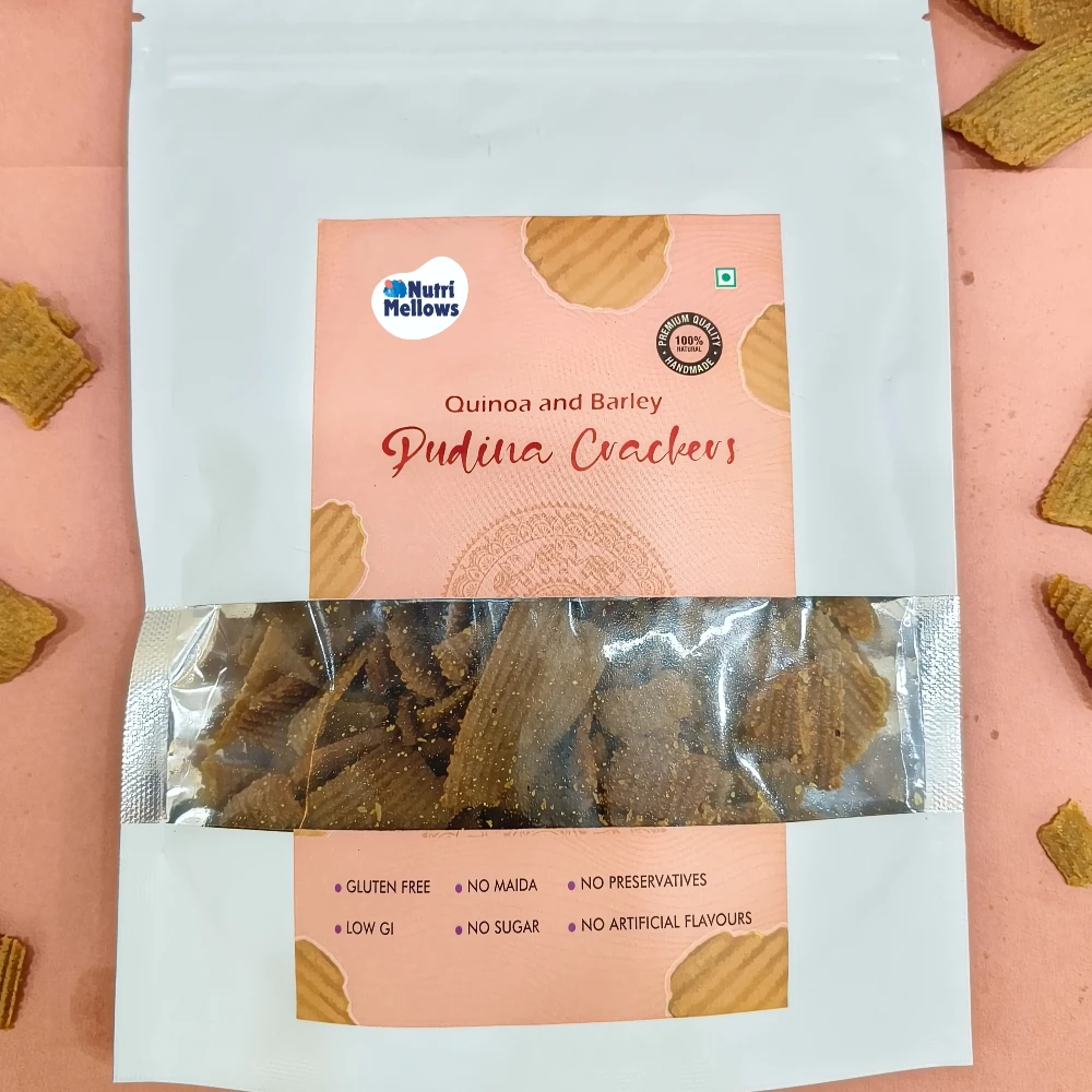 Pudina Quinoa Crackers