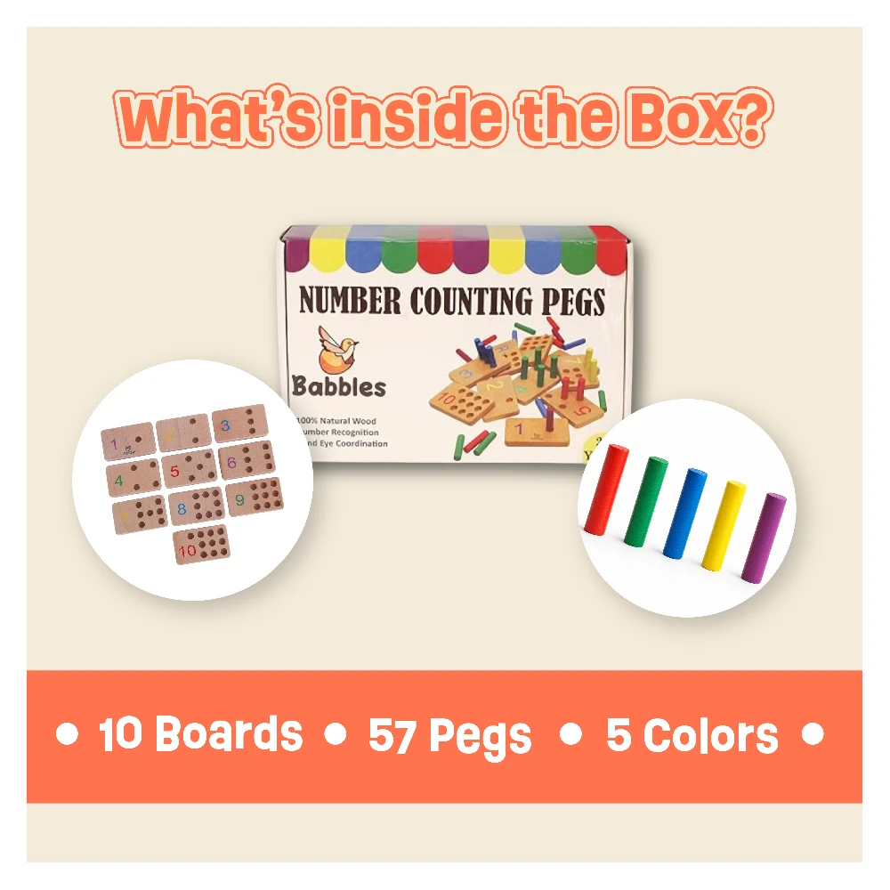Number Counting Pegs