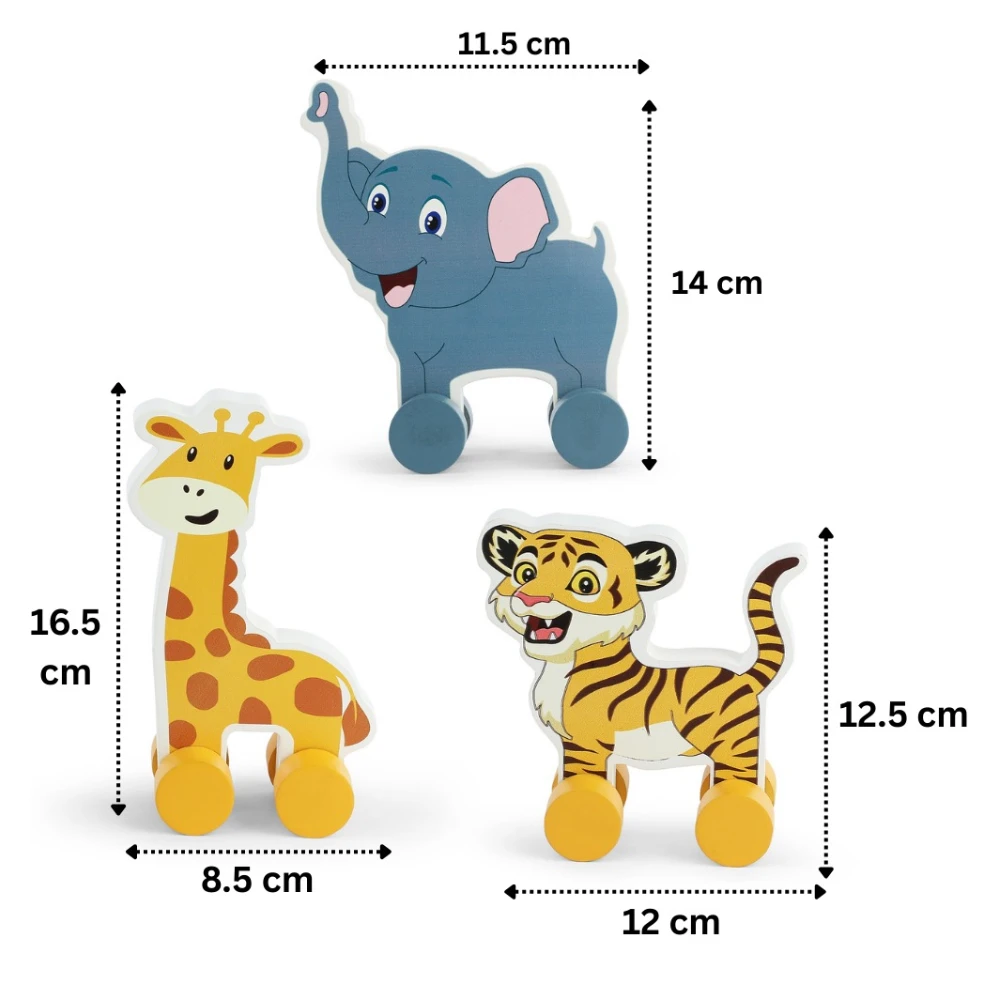 Push Toys- Animals(set of 3)