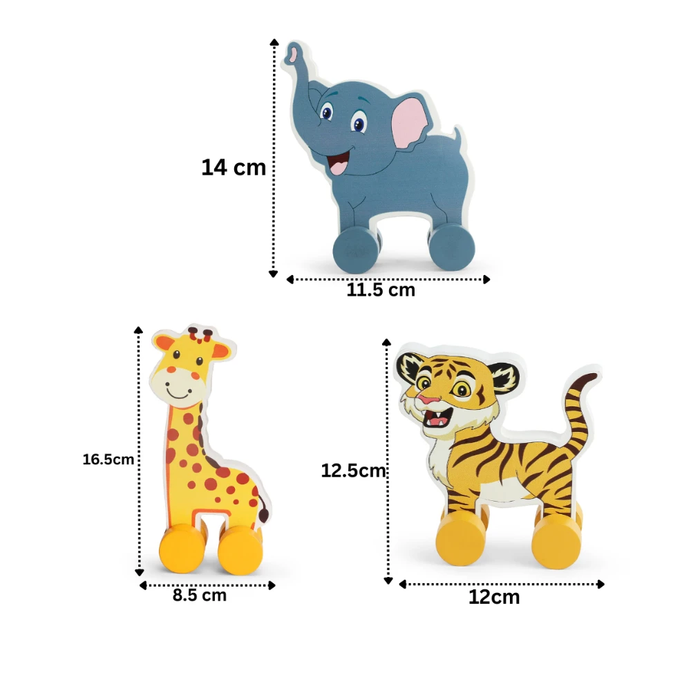 Push Toys- Animals(set of 3)