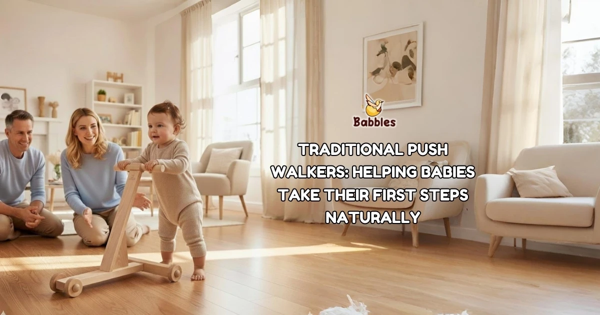 Traditional Push Walkers: Helping Babies Take Their First Steps Naturally