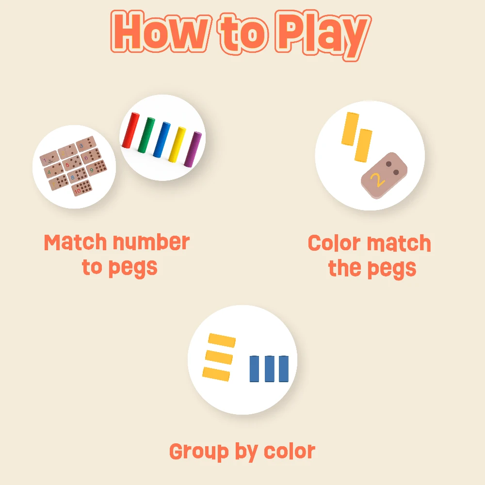 Number Counting Pegs