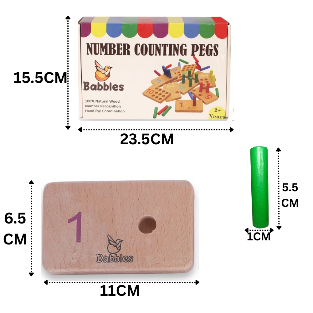 Number Counting Pegs