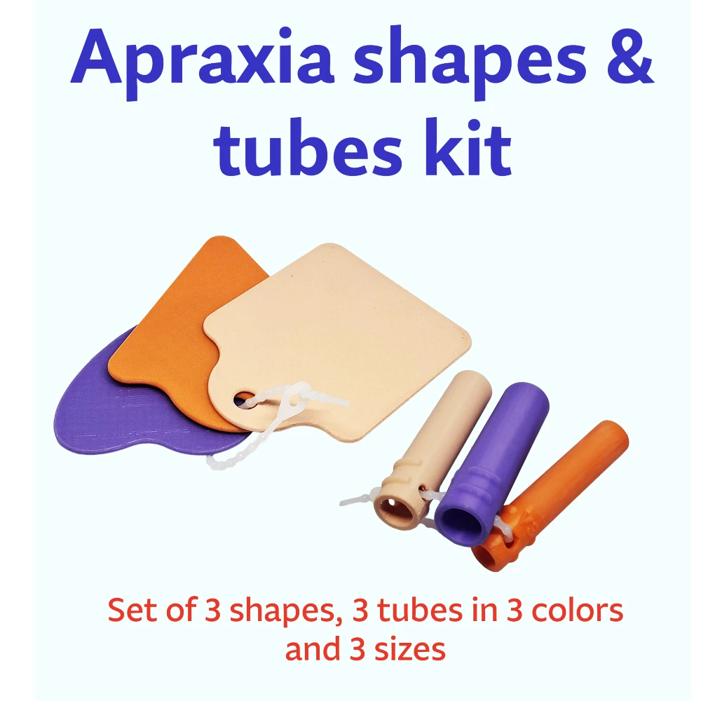 Apraxia Shapes and tubes kit