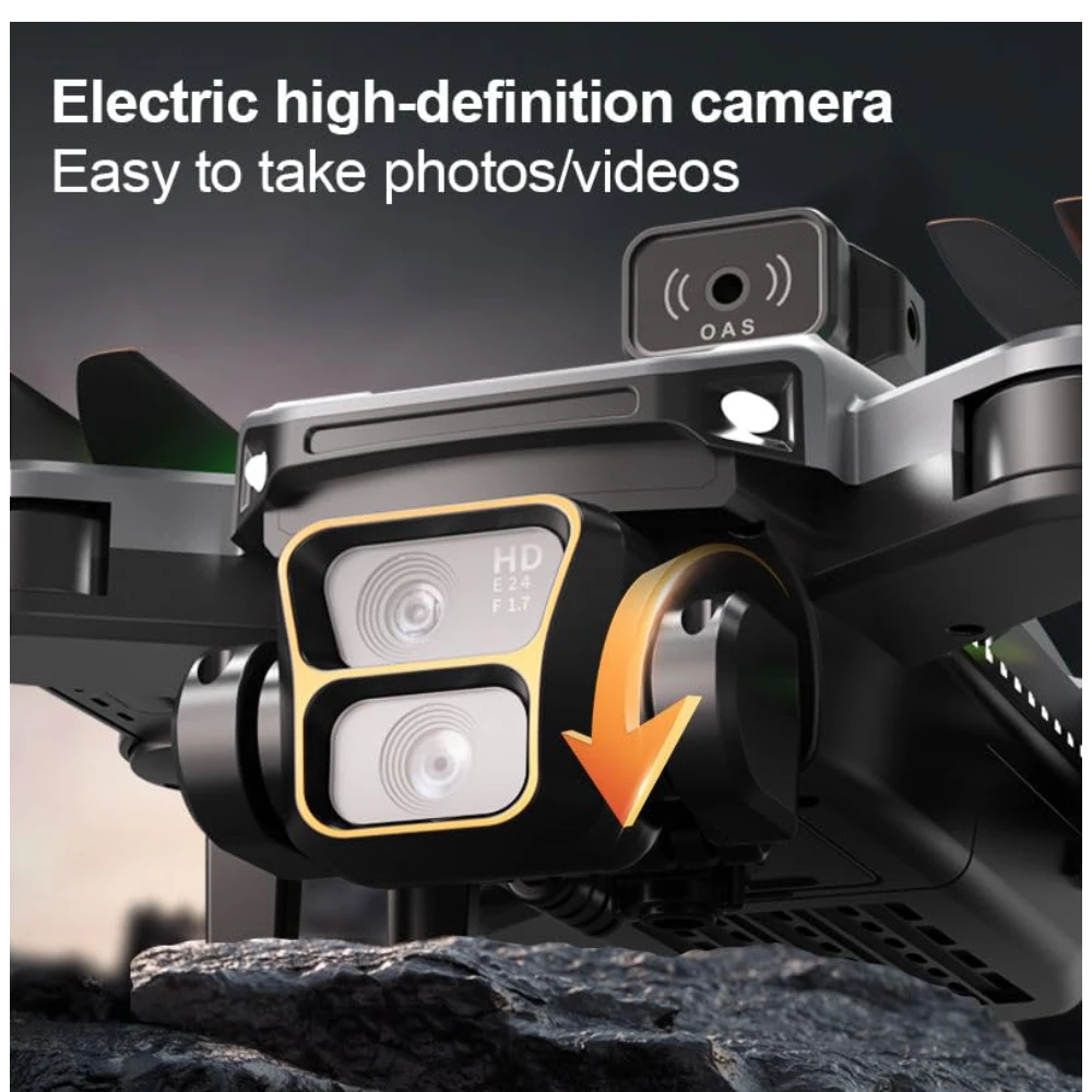 A7 Pro Remote Control Dual Camera Drone 4k with Brushless Motor and Obstacle Avoidance Wi-Fi Selfie Gesture RC Quadcopter with Rechargeable Battery