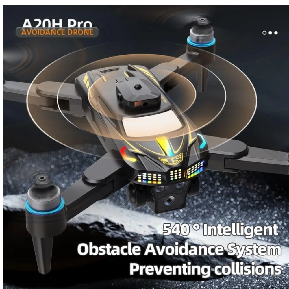 T6 Pro Drone Dual Camera 4k Optical Flow Positioning Remote Control Flying Quadcopter Gesture Video Drone with Brushless Motor and Obstacle Avoidance 4.5 Inch LCD Display