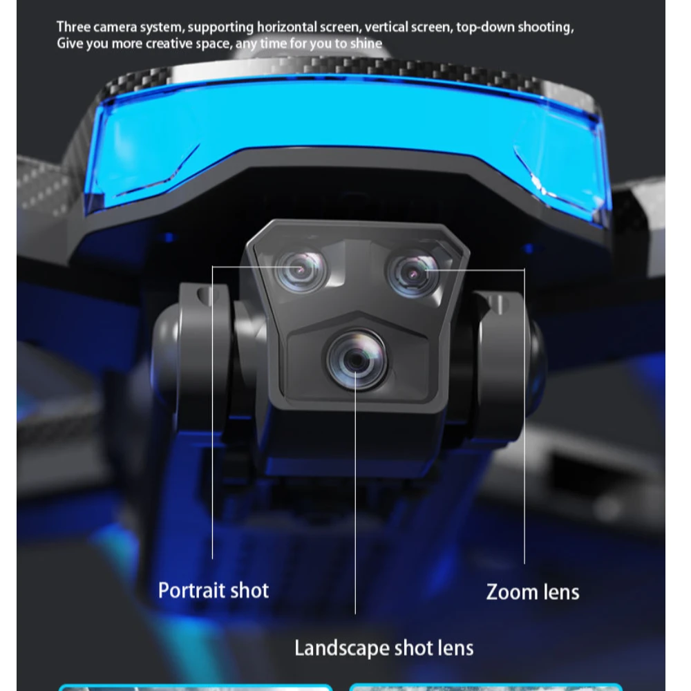 W3 Max Dual Camera Brushless Drone with 1080P HD FPV, Obstacle Avoidance, VR 3D Mode, 360° Flip, Altitude Hold, Trajectory Flight, 25 Min Flight Time – Ideal for Beginners