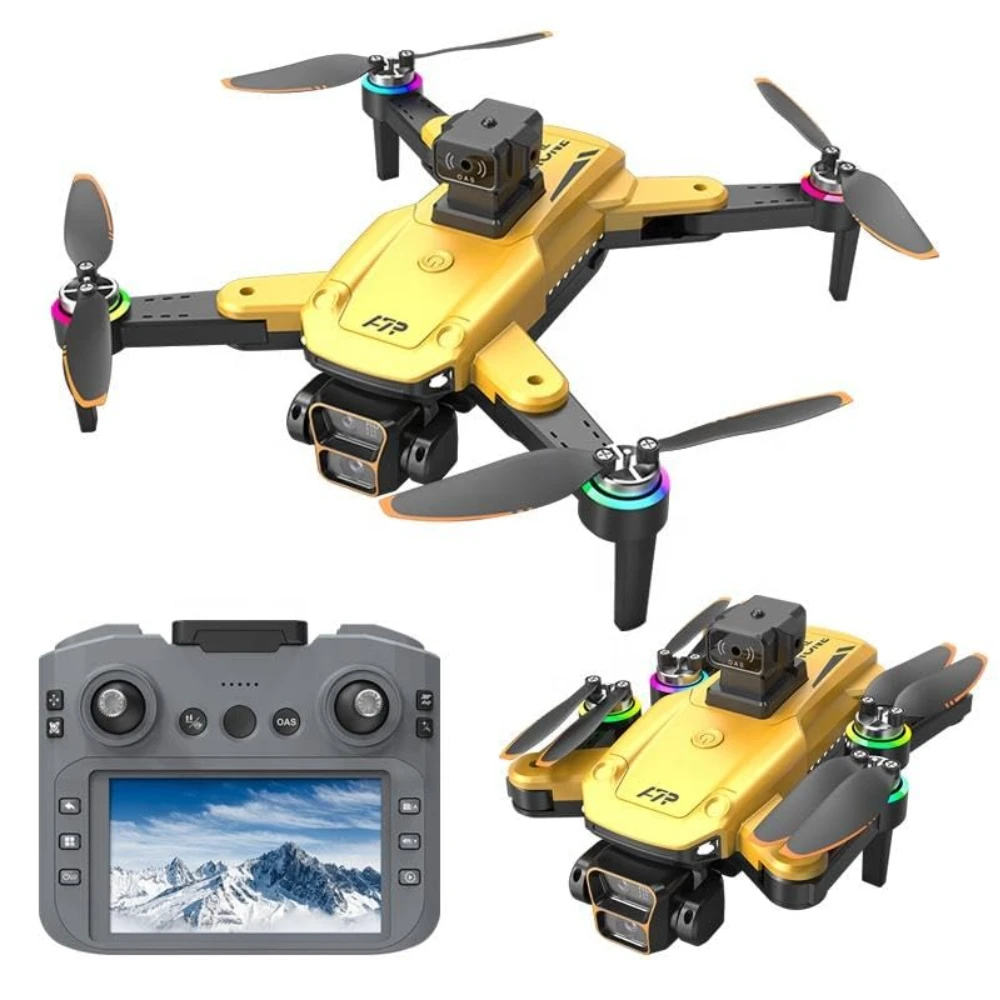 A7 Pro Remote Control Dual Camera Drone 4k with Brushless Motor and Obstacle Avoidance Wi-Fi Selfie Gesture RC Quadcopter with Rechargeable Battery