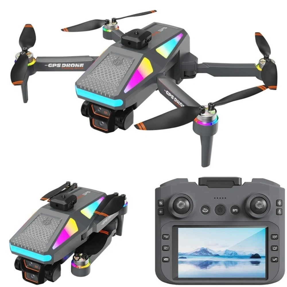 S5P GPS Drone with 4k Dual Cameras Optical Avoidance Gesture Control, Precision Flight & One-Key Return