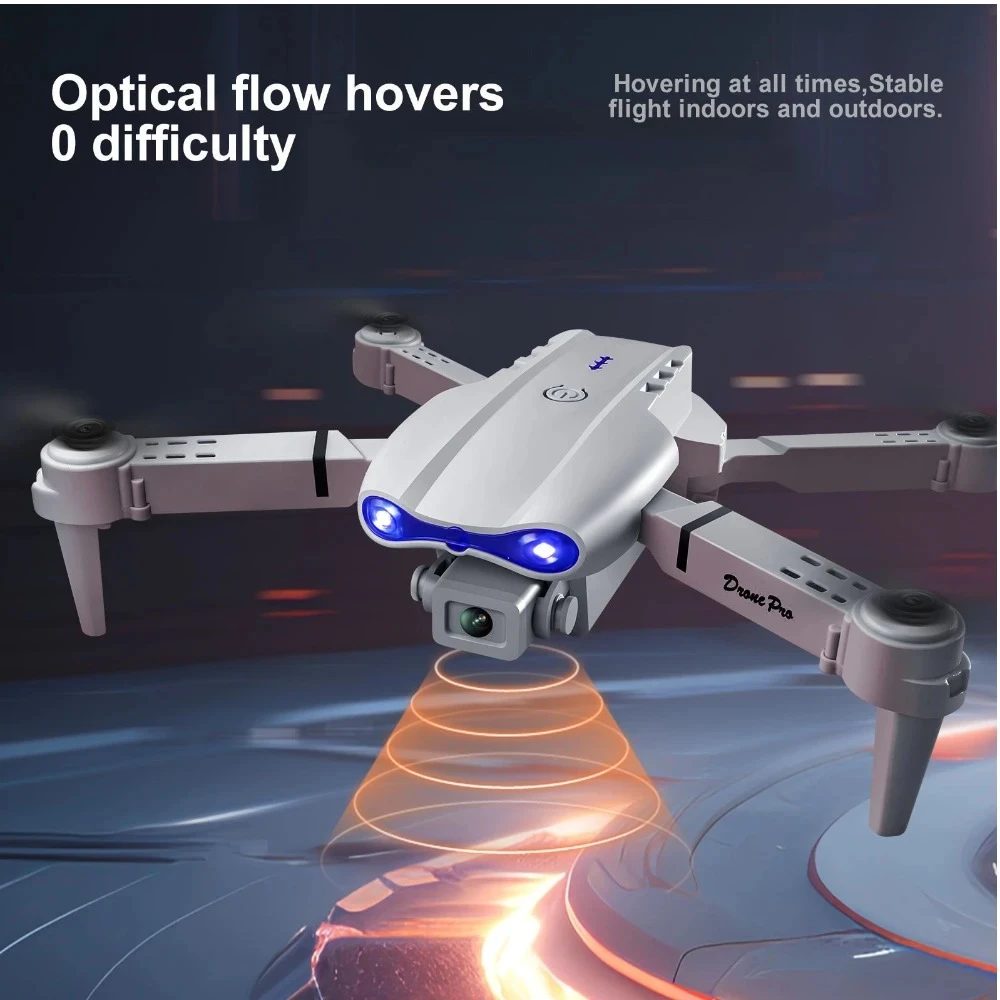 DN99 Drone Foldable Dual Camera with HD Screen Rechargeable Batteries Obstacle Avoidance & 360° Flips Perfect for Beginners & Adults
