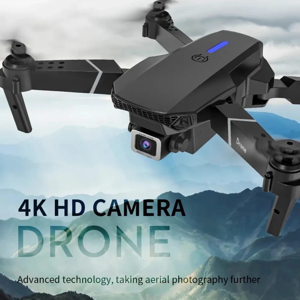 E88 Pro 4K Dual Camera Drone – HD Wide Angle WiFi FPV Quadcopter with 720P Live Feed & Foldable Design
