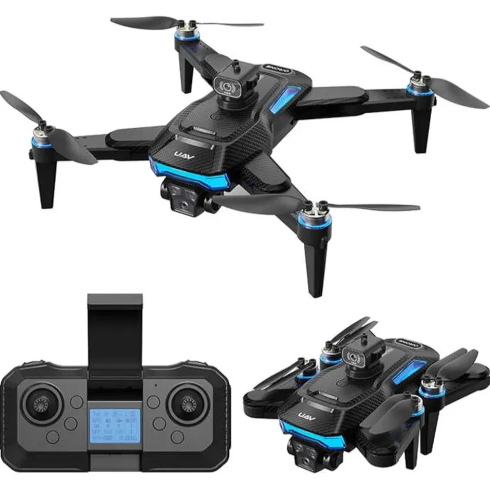 W3 Max Dual Camera Brushless Drone with 1080P HD FPV, Obstacle Avoidance, VR 3D Mode, 360° Flip, Altitude Hold, Trajectory Flight, 25 Min Flight Time – Ideal for Beginners