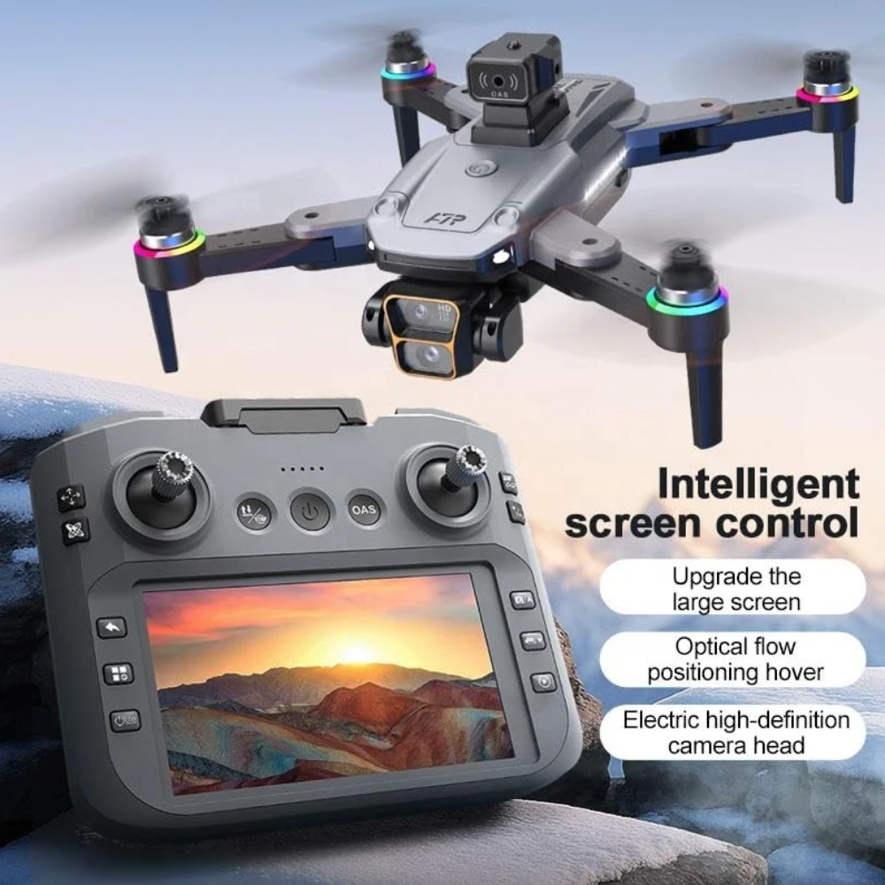 A7 Pro Remote Control Dual Camera Drone 4k with Brushless Motor and Obstacle Avoidance Wi-Fi Selfie Gesture RC Quadcopter with Rechargeable Battery