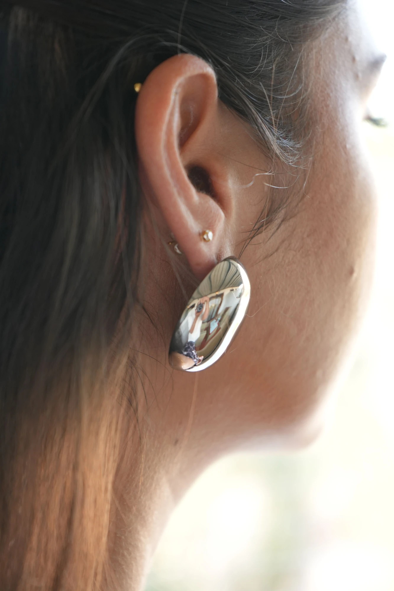 Silver Arc Studs