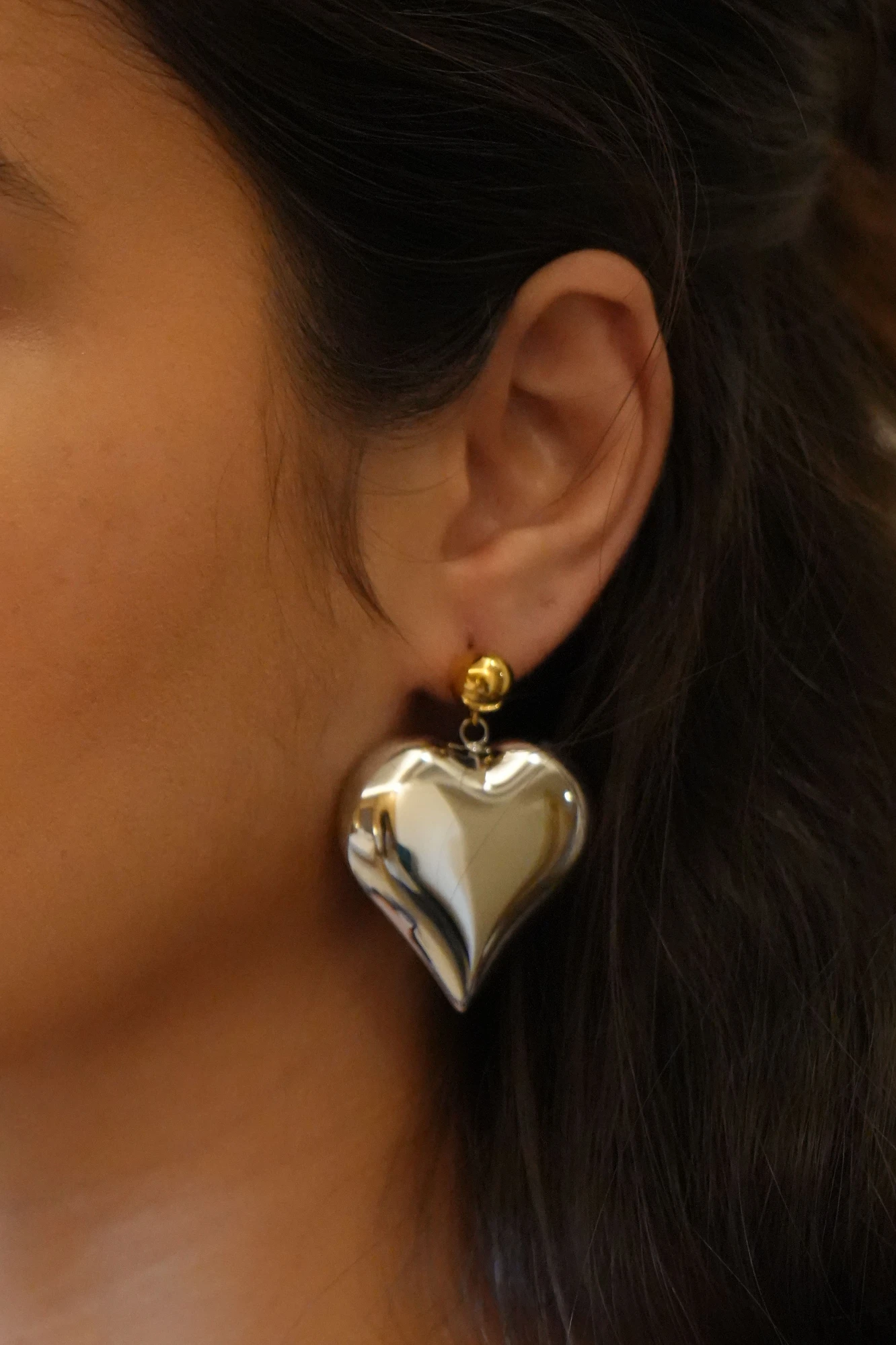 Heart Shape Hoops