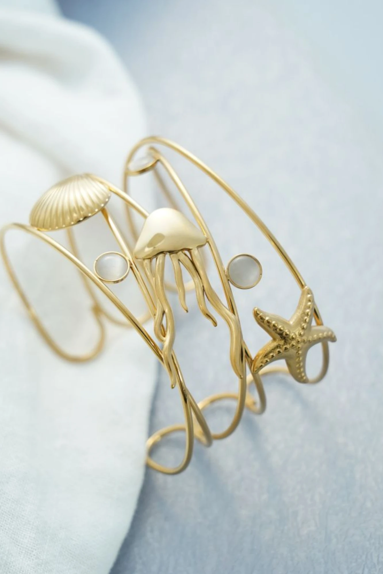 Infinity Spiral Gold Bangle