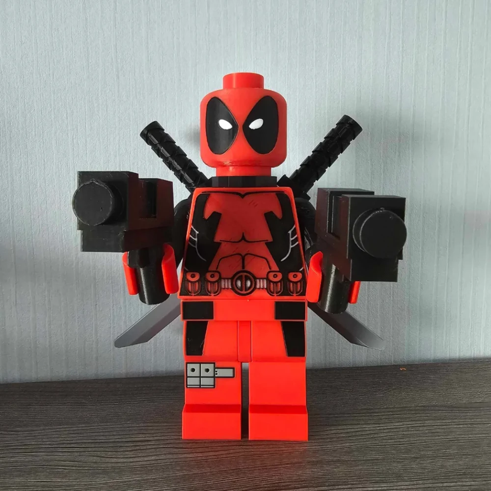 Custom 3D Printed Deadpool Lego - Marvel Series