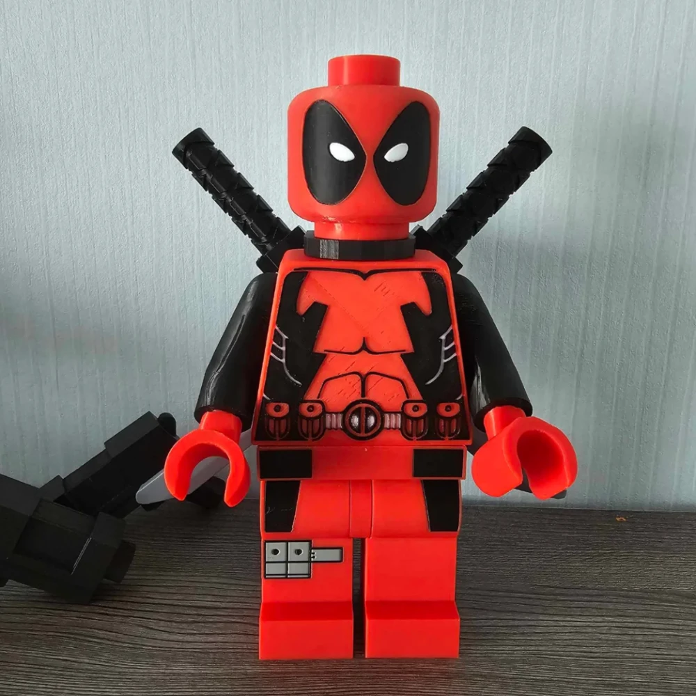 Custom 3D Printed Deadpool Lego - Marvel Series
