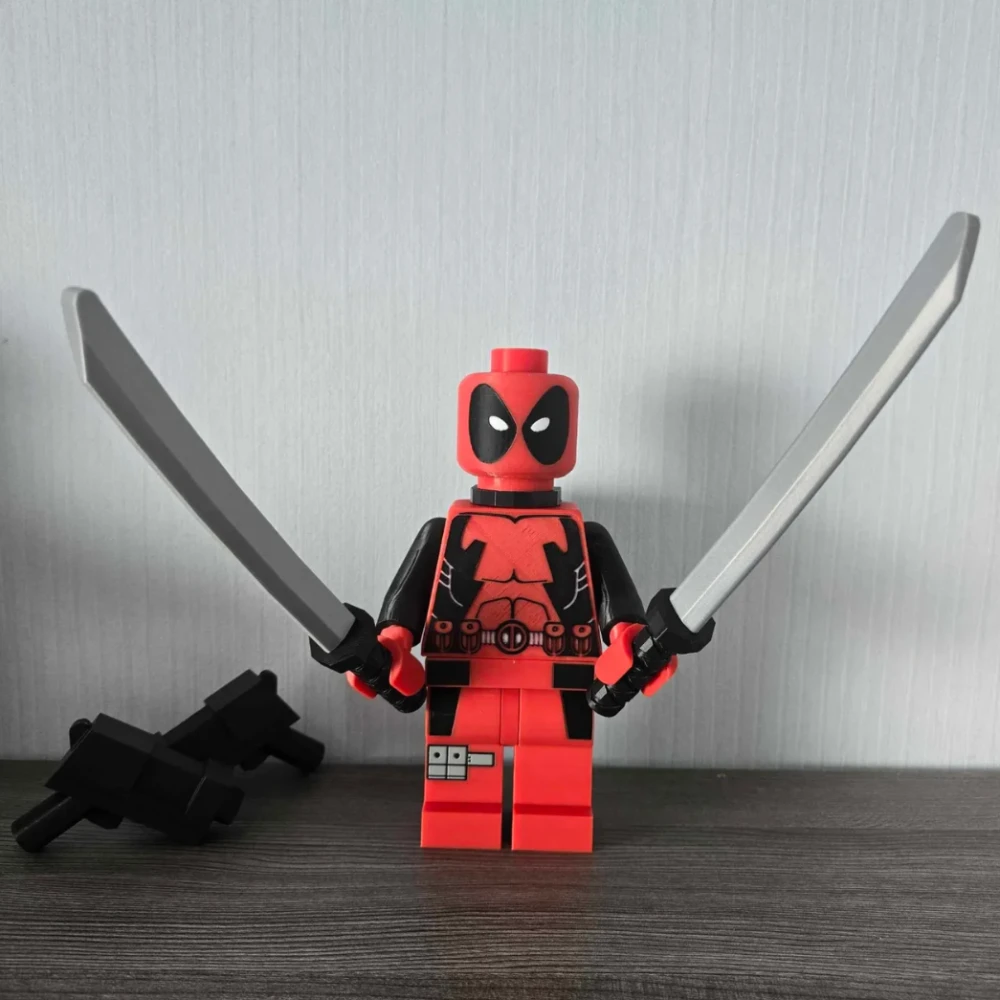 Custom 3D Printed Deadpool Lego - Marvel Series