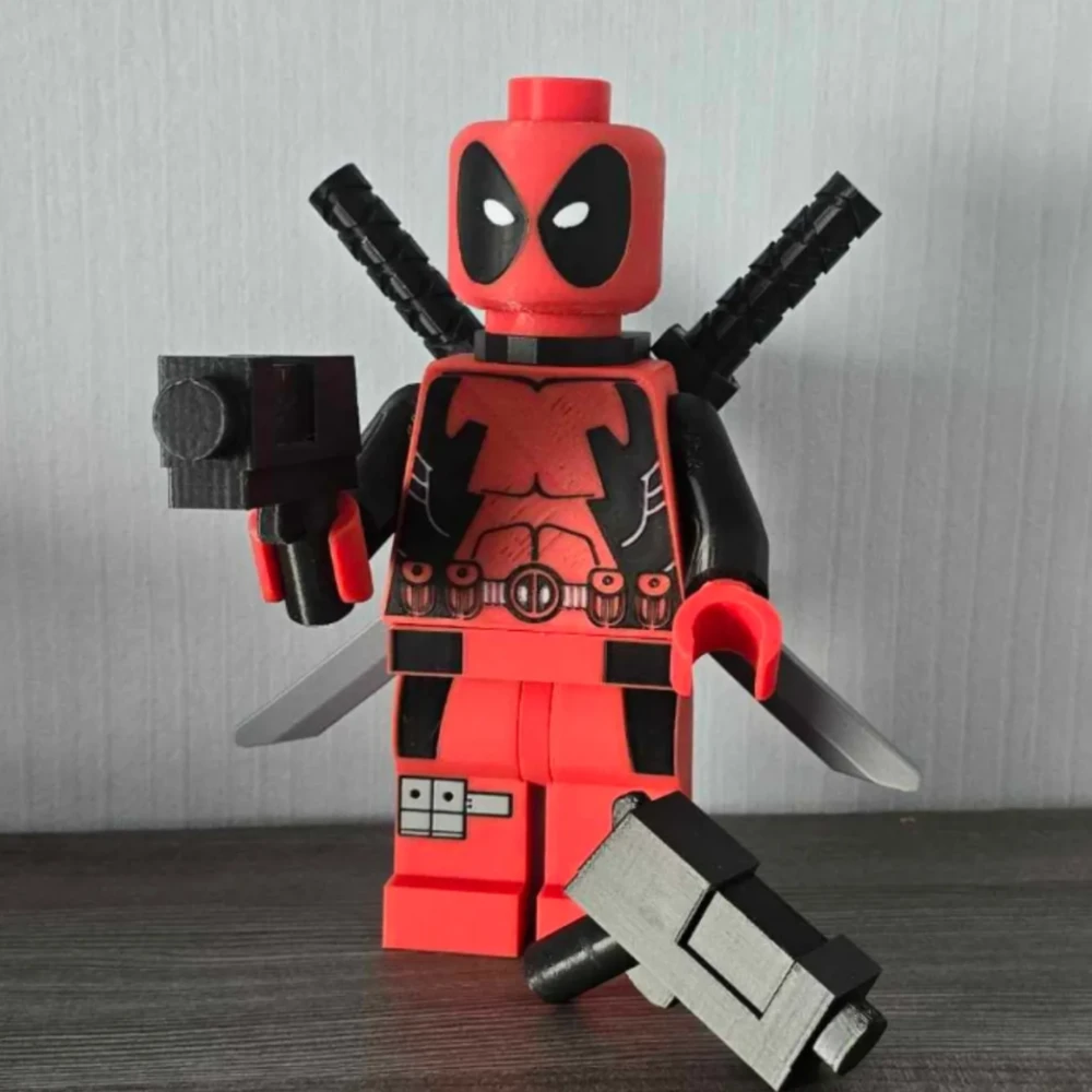 Custom 3D Printed Deadpool Lego - Marvel Series