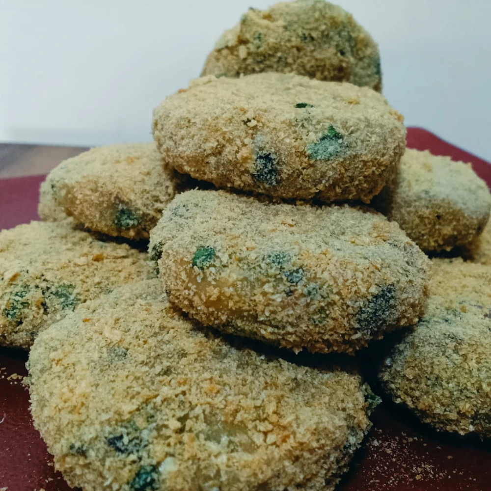 Wed Eve - 3rd Dec - Frozen sweet potato burgers (2 large burger patties)