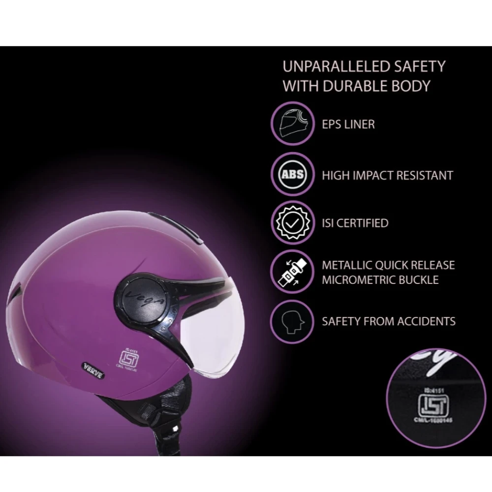 Vega Verve Purple Helmet-M