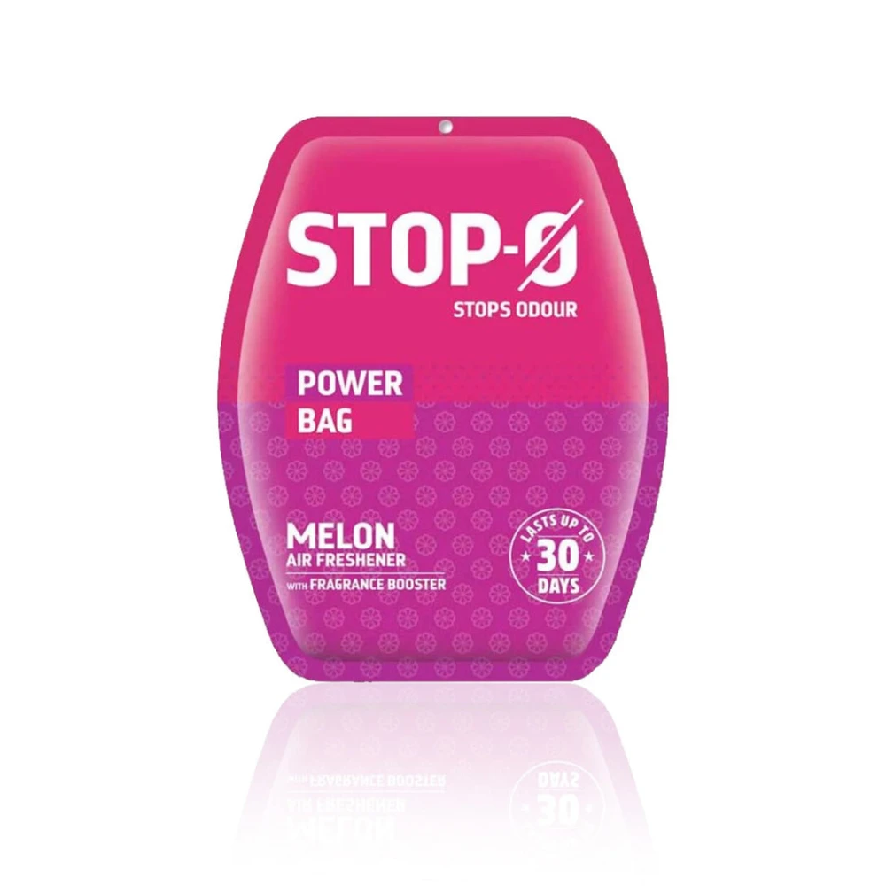 Stop-O Hanging Freshener Power Bag - Melon (Pack of 8)