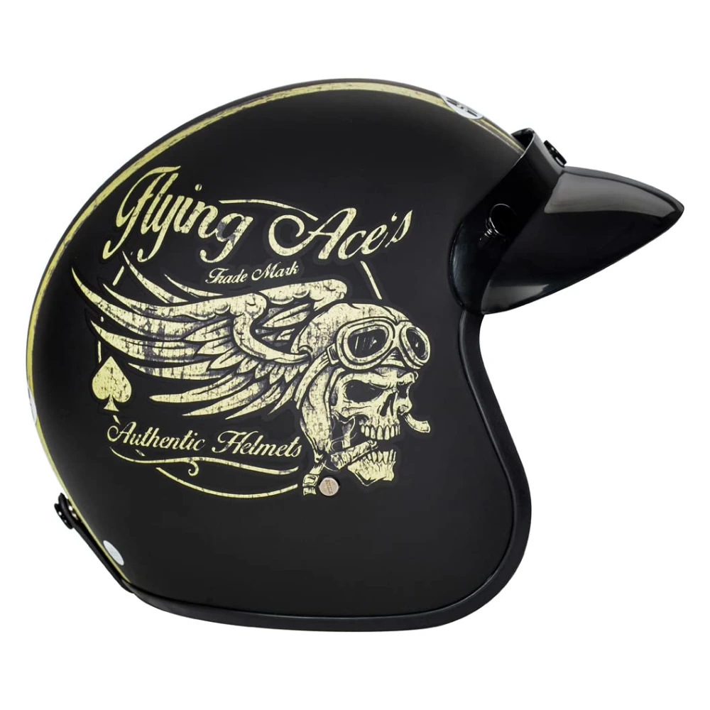 Studds Jetstar D5 Flying Ace's M.Bk (L), Black