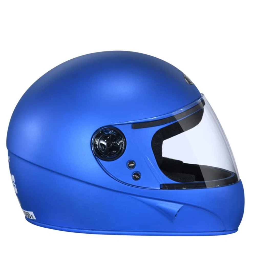 Studds Chrome SUPER Full Face Helmet (Matt Blue, XL)