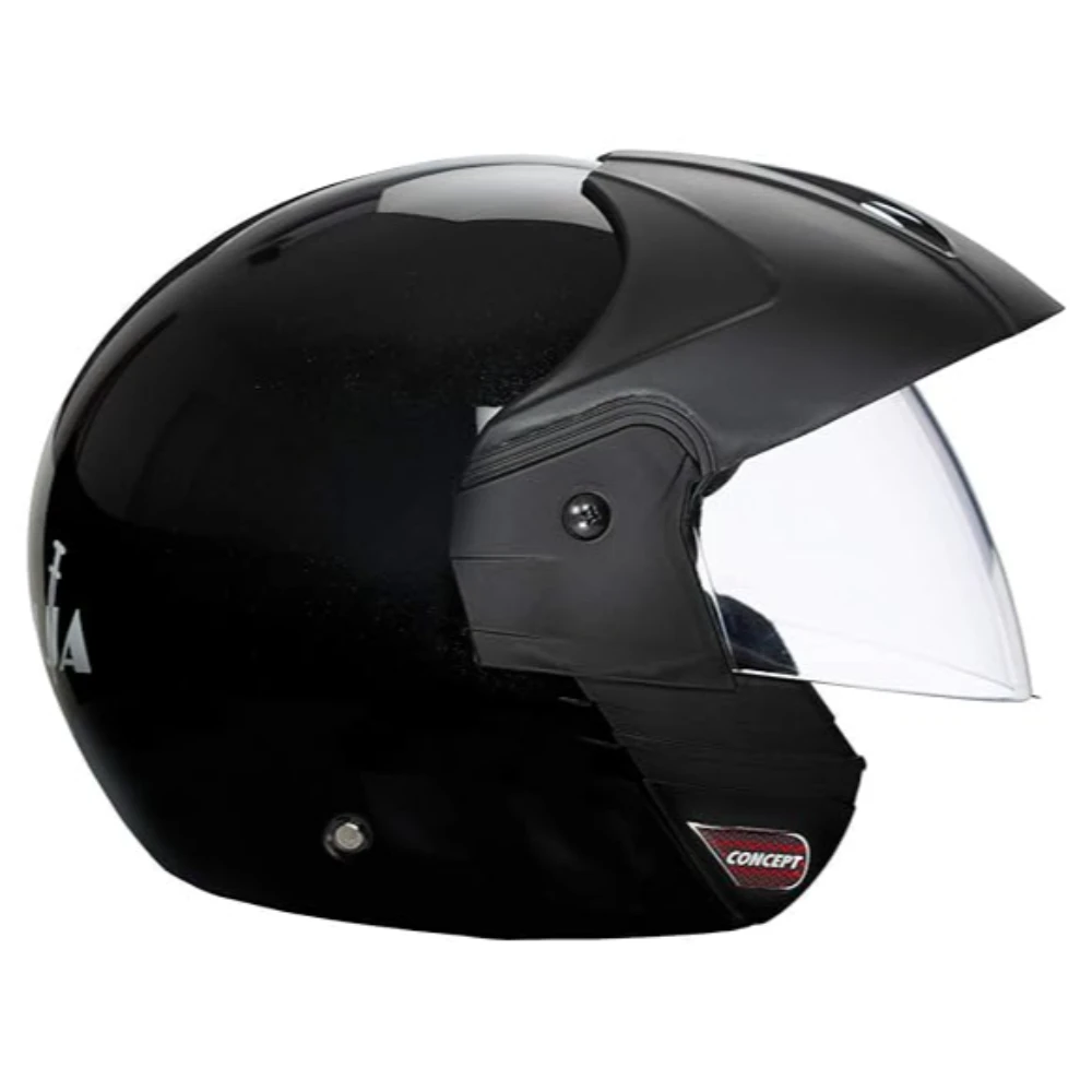 Studds Ninja Concept Eco Open Face Helmet- Black (Xl)