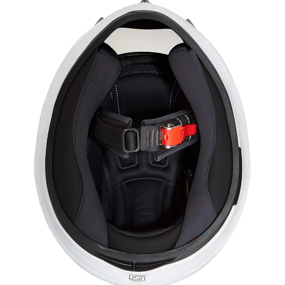 Steelbird SA-1 Aeronautics Full Face Helmet White, Size: M(55-56 cm)