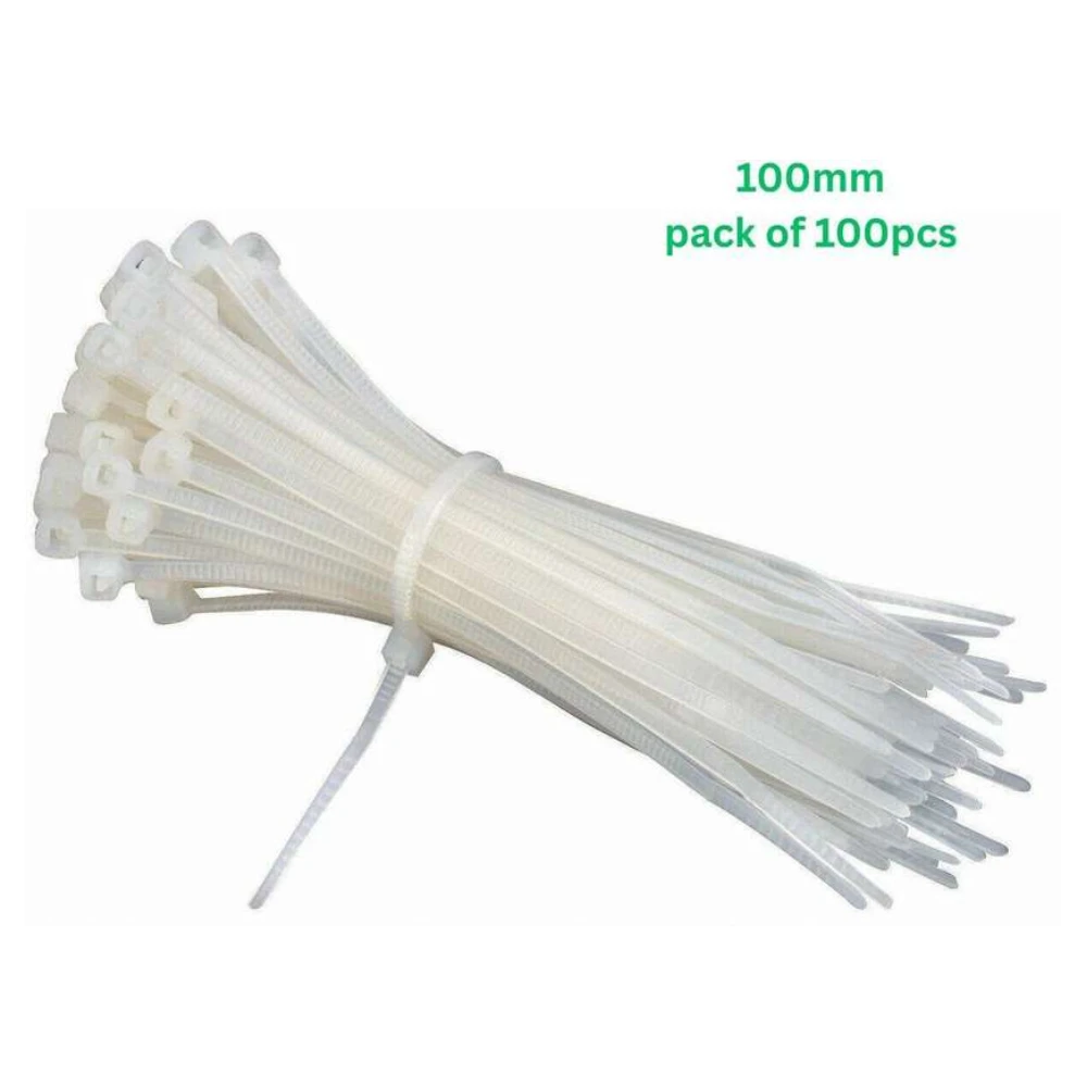 Saran Exports Cable Tie 4'' (100mm) Pack of 100pcs
