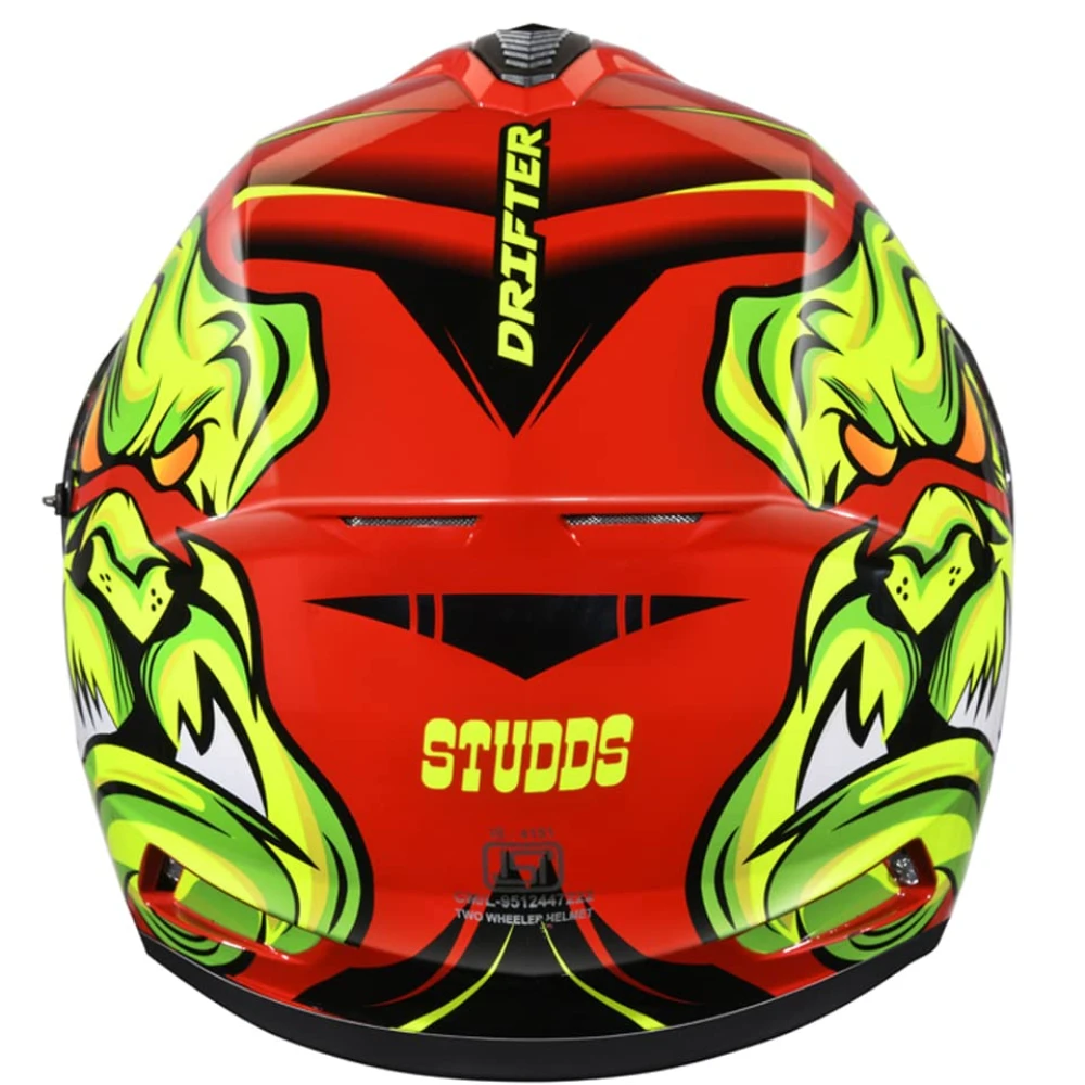 Studds Drifter D1 Full Face Helmet Red N5, Size: XL(60 cm)