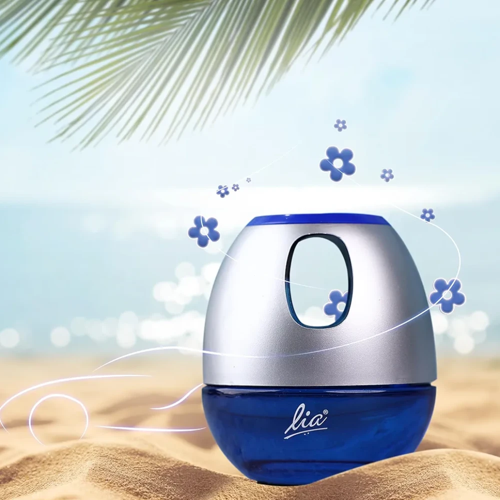 Cycle Lia Car Freshener Gel | Seashore (Harmony) Fragrance 45 gm | Lia Dashboard Gel Car Air Freshener | Car Perfume Car Accessories