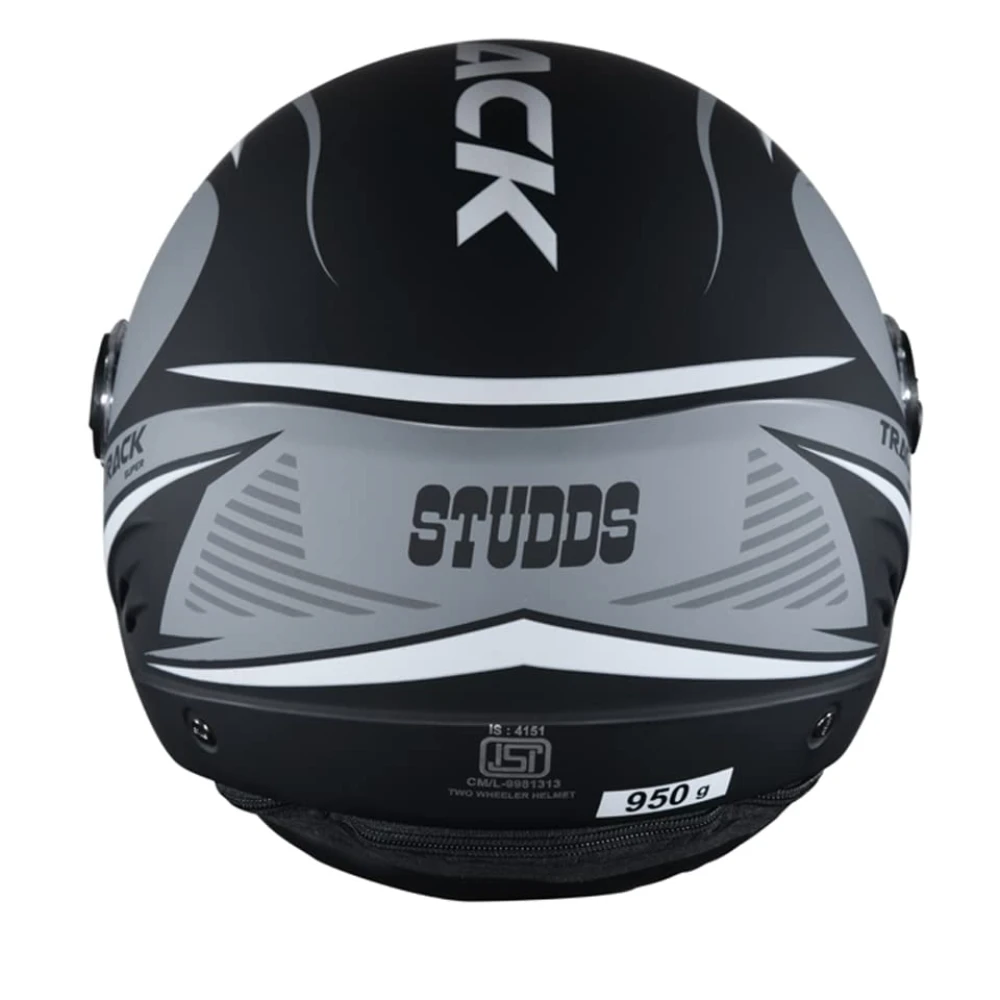 STUDDS Track D3 Open FACE Helmet N4 MATT Black-M