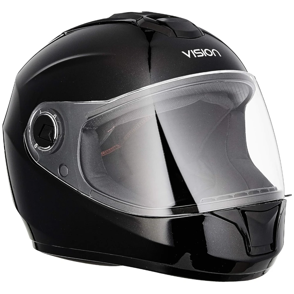 Steelbird SBH-11 Full Face Helmet Black, Size: L(57-58 cm)