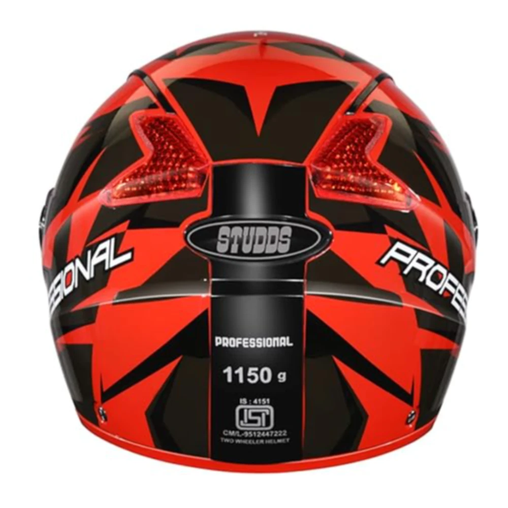 STUDDS Professional D1 Full FACE Helmet N9 RED-XL